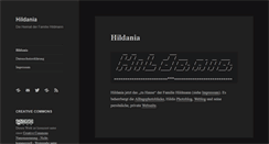 Desktop Screenshot of hildania.de